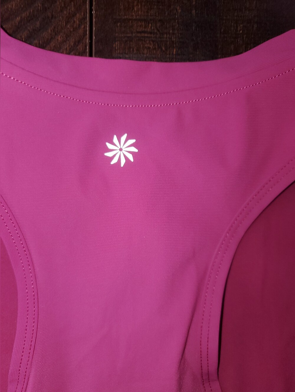 Athleta Crosstrain Zip Tank Top MWT Wild Berry Crop Crop Size: L - Picture 8 of 11
